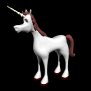 unicorno sfondo nero.gif